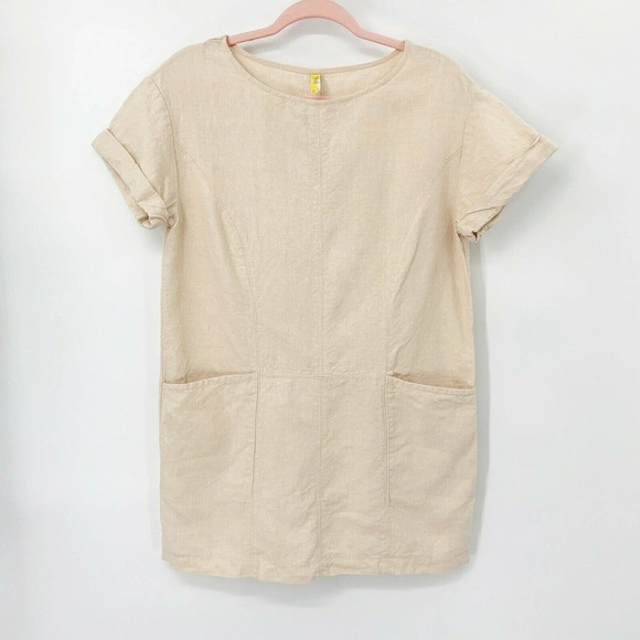 Free People Endless Shore Tunic Shift Dress Linen - Picture 2 of 8